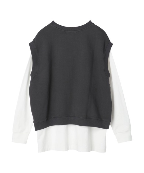 AMERICAN HOLIC（アメリカンホリック）の「SET ロゴ裏毛ベスト+カットプルオーバー2（Tシャツ/カットソー・レディース・チャコールグレー・M/L）」の19枚目の写真