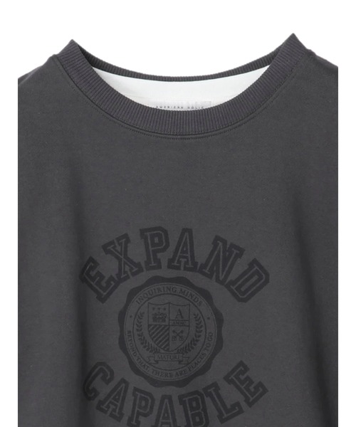 AMERICAN HOLIC（アメリカンホリック）の「SET ロゴ裏毛ベスト+カットプルオーバー2（Tシャツ/カットソー・レディース・チャコールグレー・M/L）」の20枚目の写真