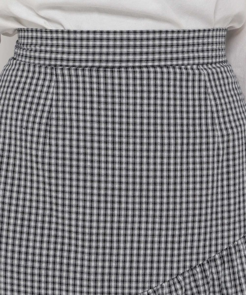 mysty woman（ミスティウーマン）の「ラッフルマーメイドスカート 273208（スカート・レディース・ブラック/ブラック系/ネイビー系・FREE）」の12枚目の写真