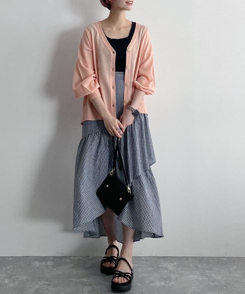 mysty woman（ミスティウーマン）の「ラッフルマーメイドスカート 273208（スカート・レディース・ブラック/ブラック系/ネイビー系・FREE）」の13枚目の写真