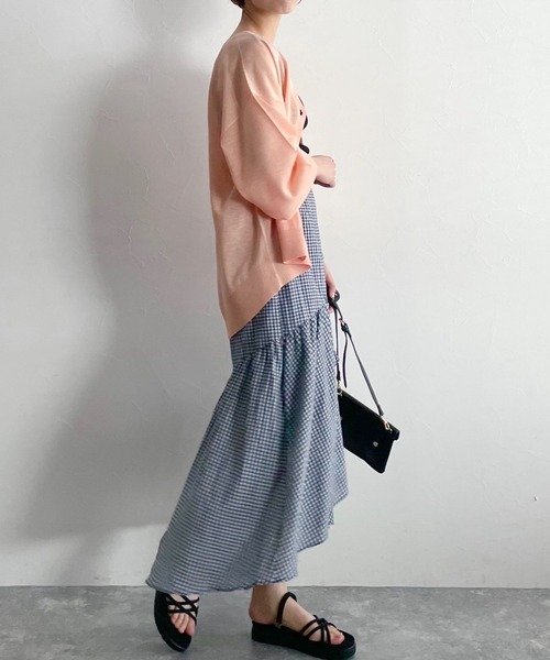 mysty woman（ミスティウーマン）の「ラッフルマーメイドスカート 273208（スカート・レディース・ブラック/ブラック系/ネイビー系・FREE）」の16枚目の写真