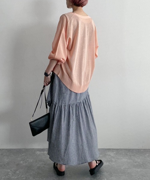 mysty woman（ミスティウーマン）の「ラッフルマーメイドスカート 273208（スカート・レディース・ブラック/ブラック系/ネイビー系・FREE）」の22枚目の写真