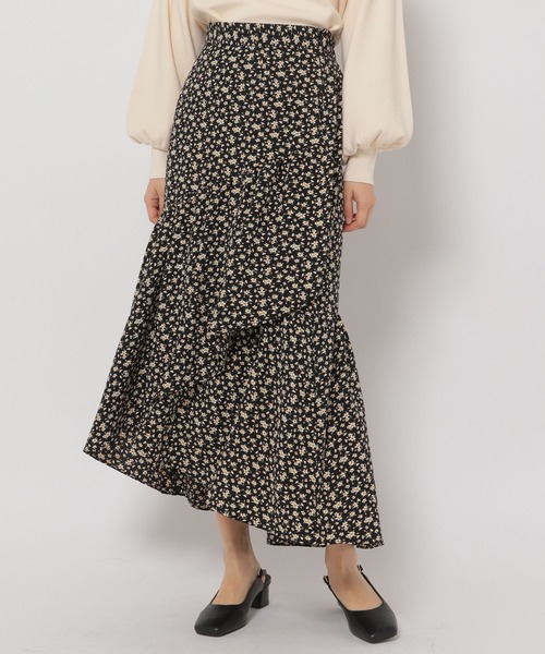 mysty woman（ミスティウーマン）の「ラッフルマーメイドスカート 273208（スカート・レディース・ブラック/ブラック系/ネイビー系・FREE）」の17枚目の写真