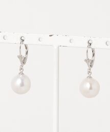 『MUSES』オーバル淡水パールフープピアス