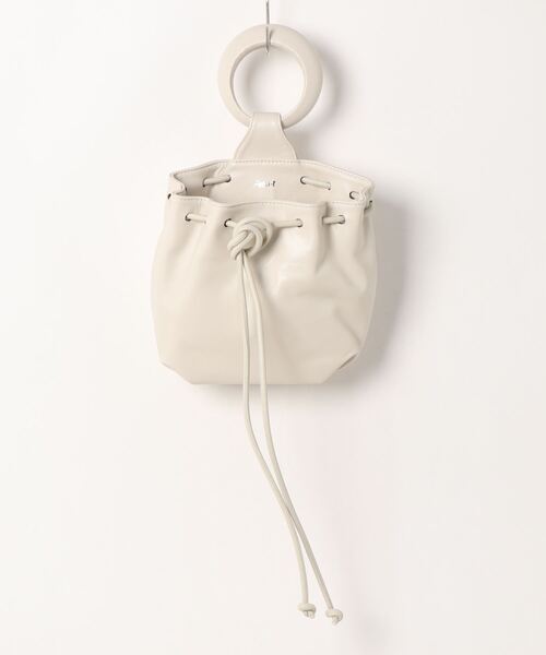 ASH（アッシュ）の「【BICE】巾着ハンドバッグ（ハンドバッグ・レディース・ゴールド/アイボリー/ブラック・ONE SIZE）」の14枚目の写真