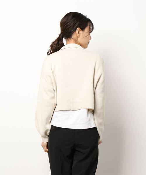 RETRO GIRL（レトロガール）の「衿ポケショートカーディガン（カーディガン/ボレロ・レディース・オフホワイト/グリーン/ブルー/ピンク・FREE）」の6枚目の写真