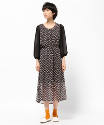 【Kastane】シフォンロングワンピース
