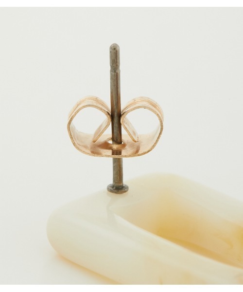 AZUL by moussy（アズールバイマウジー）の「BICOLOR MARBLE EARRINGS/バイカラーマーブルピアス（ピアス（両耳用）・レディース・グリーン系その他/オレンジ系その他・FREE）」の13枚目の写真