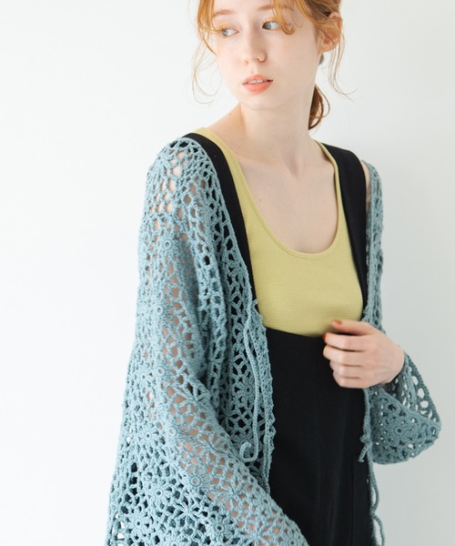 Crisp（クリスプ）の「バックオープンタンク（タンクトップ・レディース・ブラウン/オレンジ/ミント・FREE）」の6枚目の写真