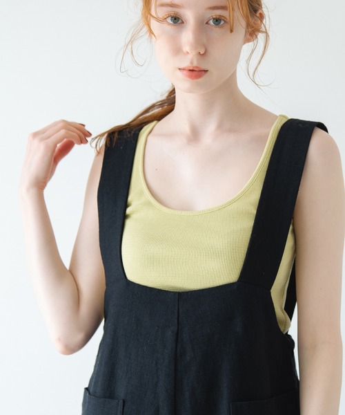Crisp（クリスプ）の「バックオープンタンク（タンクトップ・レディース・ブラウン/オレンジ/ミント・FREE）」の7枚目の写真