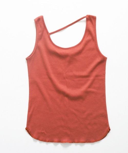 Crisp（クリスプ）の「バックオープンタンク（タンクトップ・レディース・ブラウン/オレンジ/ミント・FREE）」の15枚目の写真