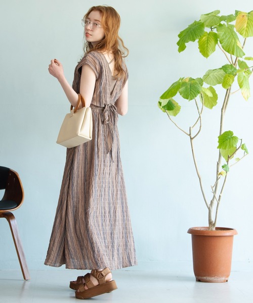 Crisp（クリスプ）の「バックオープンタンク（タンクトップ・レディース・ブラウン/オレンジ/ミント・FREE）」の22枚目の写真