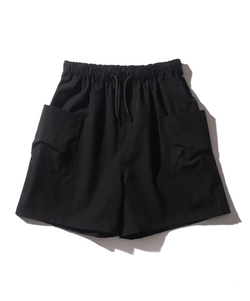 THE SHOP TK （ザ ショップ ティーケー ）の「◆【150-160】【動きやすさ抜群！】ストレッチハーフパンツ（その他パンツ・キッズ・黄緑系/パープル系/オレンジ/ブラック・16/15 ）」の2枚目の写真