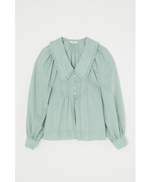 MOUSSY(マウジー)の「PIN TUCK FRILL ブラウス(シャツ/ブラウス・レディース・オフホワイト/ブラック/ライトグリーン・FREE)」の8枚目の写真