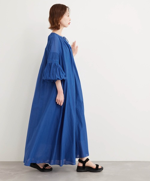 ROPE' PICNIC(ロペピクニック)の「【WEB限定】INDIAカフタンワンピース(ワンピース・レディース・ブラック/ブルー/ピンク・38)」の3枚目の写真