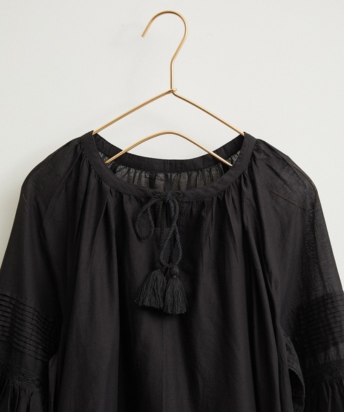 ROPE' PICNIC(ロペピクニック)の「【WEB限定】INDIAカフタンワンピース(ワンピース・レディース・ブラック/ブルー/ピンク・38)」の4枚目の写真