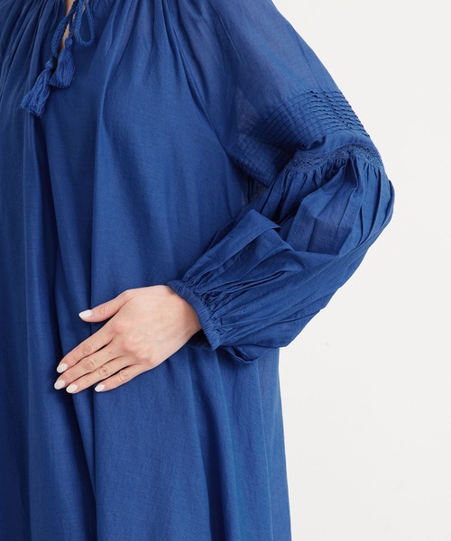 ROPE' PICNIC(ロペピクニック)の「【WEB限定】INDIAカフタンワンピース(ワンピース・レディース・ブラック/ブルー/ピンク・38)」の14枚目の写真