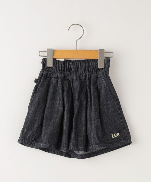 Lee（リー）の「Lee:100～140cm / コットン デニム キュロット（デニムパンツ・キッズ・ラベンダー/ブルー/ダークブルー/ネイビー・120/130/140/100/110）」の2枚目の写真