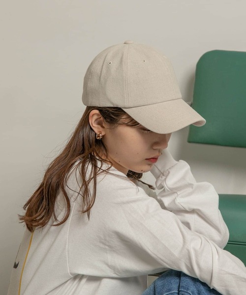 SMELLY（スメリー）の「リネンコットンキャップ（キャップ・レディース・アイボリー/ベージュ/グリーン・-）」の19枚目の写真