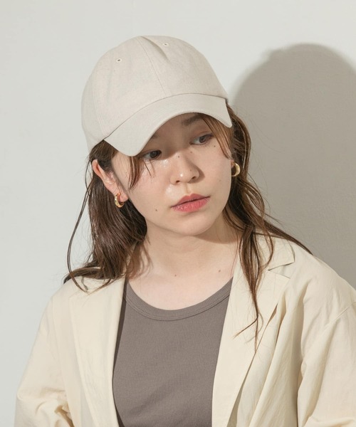 SMELLY（スメリー）の「リネンコットンキャップ（キャップ・レディース・アイボリー/ベージュ/グリーン・-）」の11枚目の写真