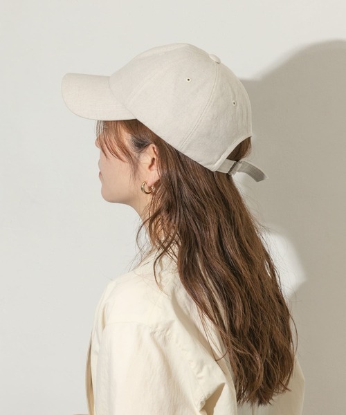 SMELLY（スメリー）の「リネンコットンキャップ（キャップ・レディース・アイボリー/ベージュ/グリーン・-）」の7枚目の写真