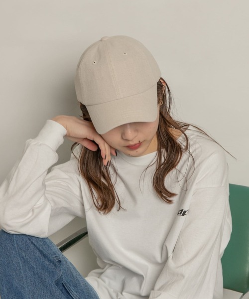 SMELLY（スメリー）の「リネンコットンキャップ（キャップ・レディース・アイボリー/ベージュ/グリーン・-）」の4枚目の写真