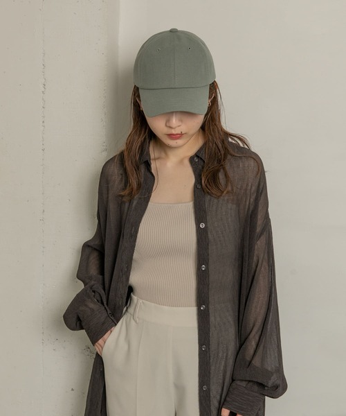 SMELLY（スメリー）の「リネンコットンキャップ（キャップ・レディース・アイボリー/ベージュ/グリーン・-）」の22枚目の写真