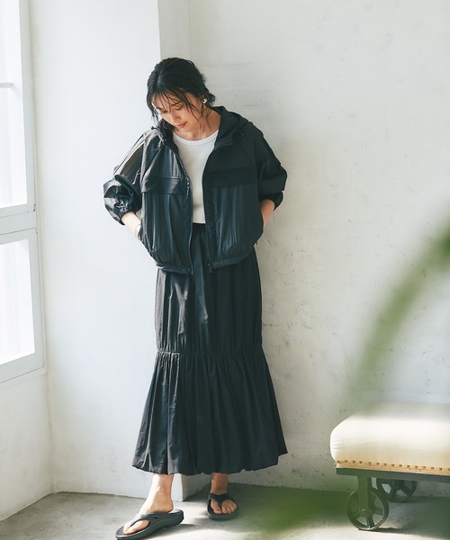 RIVE DROITE（リヴドロワ）の「綿ローンバルーンスカート（スカート・レディース・ブラック/グレー・FREE）」の15枚目の写真