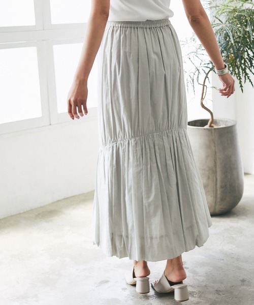 RIVE DROITE（リヴドロワ）の「綿ローンバルーンスカート（スカート・レディース・ブラック/グレー・FREE）」の13枚目の写真