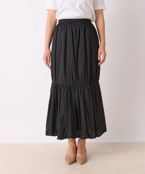RIVE DROITE（リヴドロワ）の「綿ローンバルーンスカート（スカート・レディース・ブラック/グレー・FREE）」の21枚目の写真