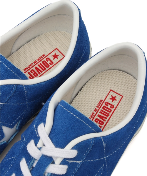 CONVERSE（コンバース）の「CONVERSE / ワンスター Ｊ スエード（スニーカー・メンズ・ブルー/イエロー・10.5inch/9inch/8inch/8.5inch/7.5inch/7inch/9.5inch）」の4枚目の写真
