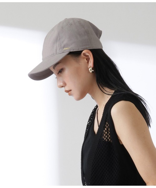Settimissimo（セッティミッシモ）の「リネン混サマーキャップ（キャップ・レディース・ブラック/グレー/アイボリー・FREE）」の3枚目の写真
