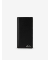 ARMANI EXCHANGE | 【A|X アルマーニ エクスチェンジ】A|Xロゴ　シルバーロゴ 2つ折り長財布(財布)