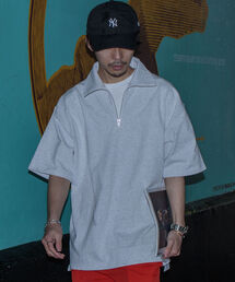 GLOSTER | 【GLOSTER/グロスター】スーパーヘビーウェイト ハーフジップポロシャツ(ポロシャツ)