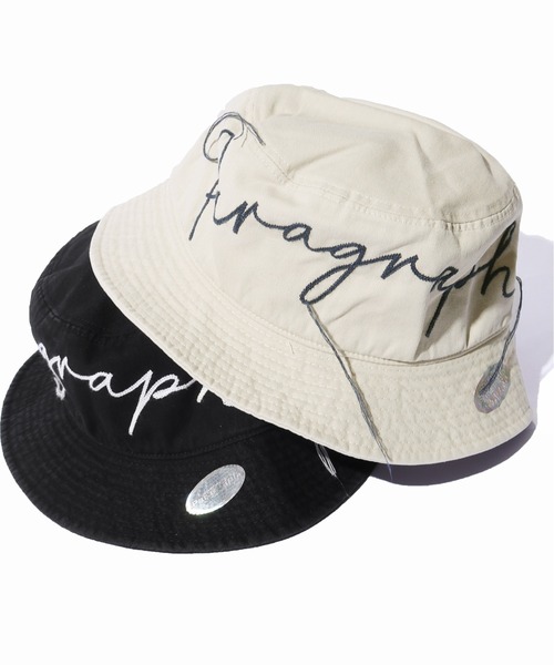 Paragraph（パラグラフ）の「Paragraph/パラグラフ VINTAGE BUCKET HAT バケットハット ブランドロゴ（ハット・メンズ・ベージュ/ブラック・FREE）」の16枚目の写真