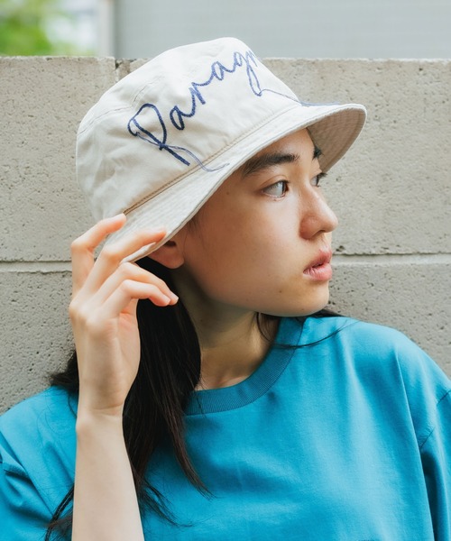 Paragraph（パラグラフ）の「Paragraph/パラグラフ VINTAGE BUCKET HAT バケットハット ブランドロゴ（ハット・メンズ・ベージュ/ブラック・FREE）」の21枚目の写真