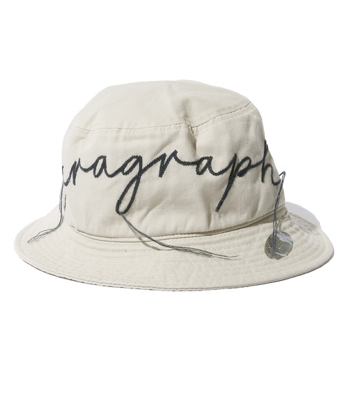 Paragraph（パラグラフ）の「Paragraph/パラグラフ VINTAGE BUCKET HAT バケットハット ブランドロゴ（ハット・メンズ・ベージュ/ブラック・FREE）」の19枚目の写真
