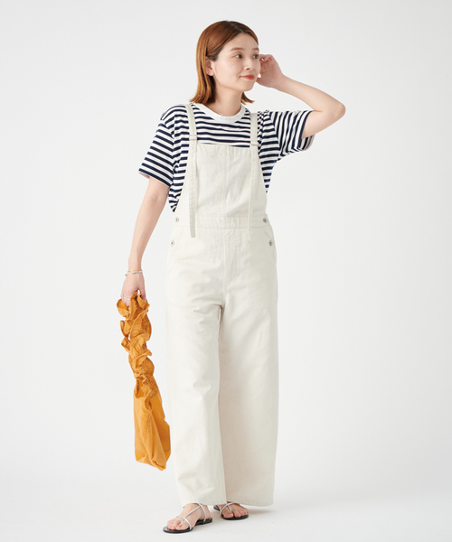 JOURNAL STANDARD（ジャーナルスタンダード）の「コットンリネンサロペット（サロペット/オーバーオール・レディース・ブラック/ナチュラル・38/36）」の15枚目の写真