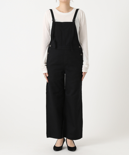 JOURNAL STANDARD（ジャーナルスタンダード）の「コットンリネンサロペット（サロペット/オーバーオール・レディース・ブラック/ナチュラル・38/36）」の19枚目の写真