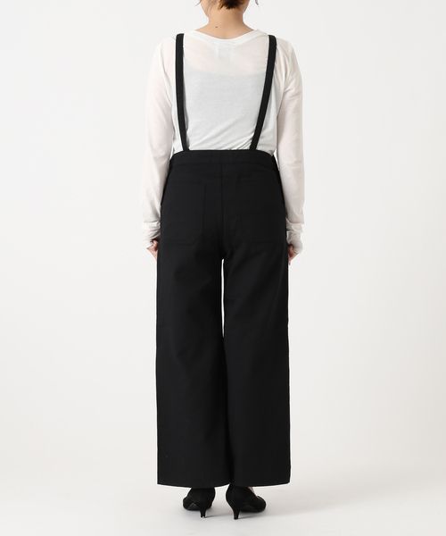 JOURNAL STANDARD（ジャーナルスタンダード）の「コットンリネンサロペット（サロペット/オーバーオール・レディース・ブラック/ナチュラル・38/36）」の21枚目の写真