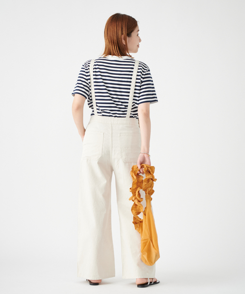 JOURNAL STANDARD（ジャーナルスタンダード）の「コットンリネンサロペット（サロペット/オーバーオール・レディース・ブラック/ナチュラル・38/36）」の11枚目の写真