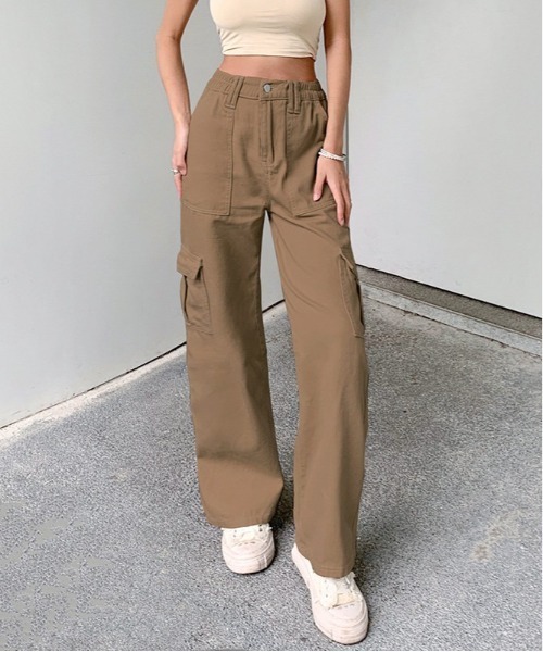 gossip！ロサンゼルス（ゴシップロサンゼルス）の「カーゴパンツ（カーゴパンツ・レディース・ベージュ/ブラウン・M/S/L）」の16枚目の写真