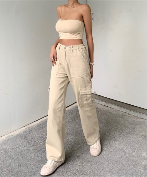 gossip！ロサンゼルス（ゴシップロサンゼルス）の「カーゴパンツ（カーゴパンツ・レディース・ベージュ/ブラウン・M/S/L）」の18枚目の写真