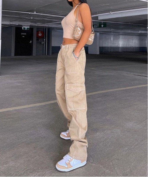 gossip！ロサンゼルス（ゴシップロサンゼルス）の「カーゴパンツ（カーゴパンツ・レディース・ベージュ/ブラウン・M/S/L）」の19枚目の写真