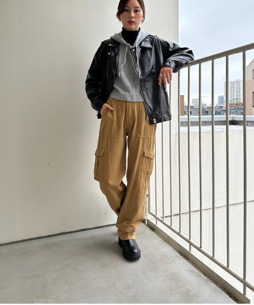 gossip！ロサンゼルス（ゴシップロサンゼルス）の「カーゴパンツ（カーゴパンツ・レディース・ベージュ/ブラウン・M/S/L）」の8枚目の写真