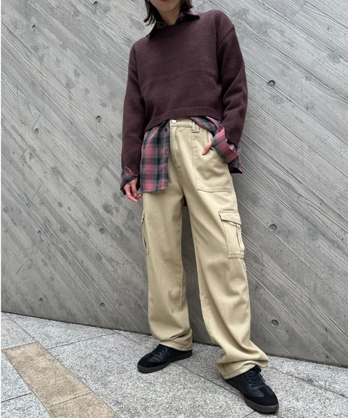 gossip！ロサンゼルス（ゴシップロサンゼルス）の「カーゴパンツ（カーゴパンツ・レディース・ベージュ/ブラウン・M/S/L）」の14枚目の写真
