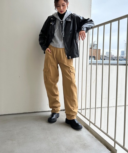 gossip！ロサンゼルス（ゴシップロサンゼルス）の「カーゴパンツ（カーゴパンツ・レディース・ベージュ/ブラウン・M/S/L）」の5枚目の写真