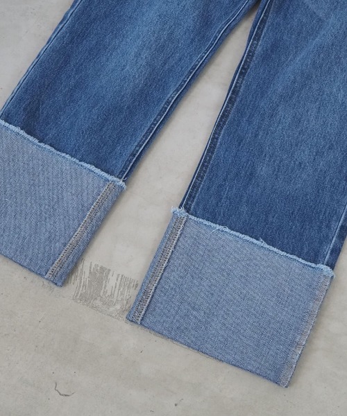 tiptop(ティップトップ)の「【2サイズ展開】ロールアップデニムパンツ【web限定アイテム・Sサイズあり】(デニムパンツ・レディース・ブルー/ネイビー/ブラック・S/M)」の14枚目の写真