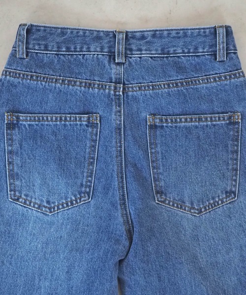 2サイズ展開】ロールアップデニムパンツ【web限定アイテム・Sサイズ