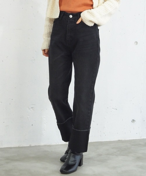 tiptop(ティップトップ)の「【2サイズ展開】ロールアップデニムパンツ【web限定アイテム・Sサイズあり】(デニムパンツ・レディース・ブルー/ネイビー/ブラック・S/M)」の16枚目の写真